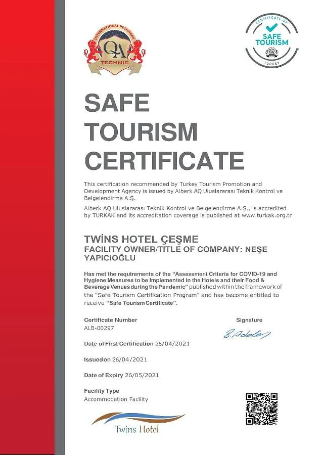 **  Twins Hotel Кешме Турция